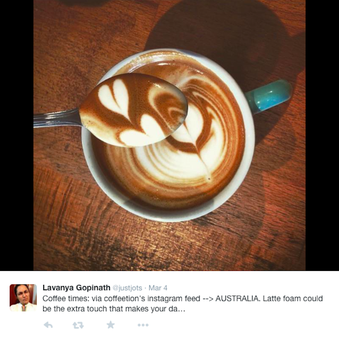 coffee foam art